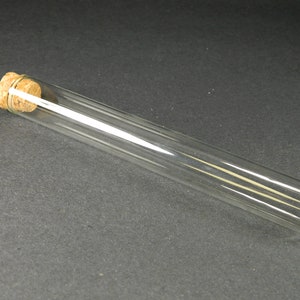 Long Empty Clear Glass Tubes- Glass Vial/Test Tube - Apothecary Tubes - Glass Tubes for Weddings, Crafts, Keepsakes, and Home Decor- GT01