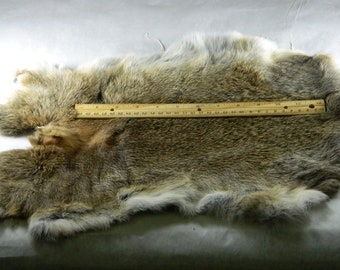 SUNSEA ファー Rabbit Fur 尻皮Natural Genuine Naturally Rabbit fur skin tanned Leather Hides craft