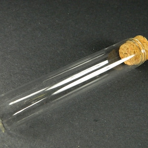 Short Empty Clear Glass Tubes- Glass Vial/Test Tube- Apothecary Tubes- Glass Tubes for Weddings, Crafts, Keepsakes, and Home Decor- #10