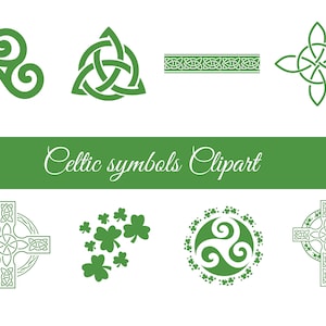 Celtic symbols Cliparts -  Digital prints, Instant downloads