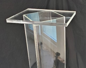 Pedestal de exhibición modular de acrílico personalizado