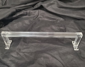 18" Long Acrylic hanger bar - towel rack ; 18"L x 4.75" deep