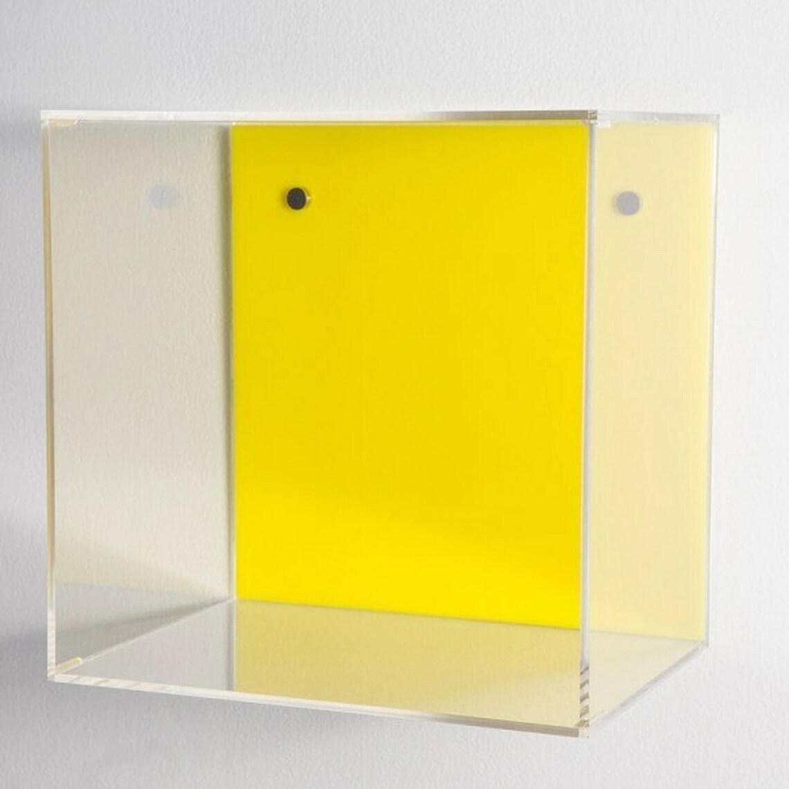 Bright Color Lucite Wall Hanging Cubes Back Color Options Etsy