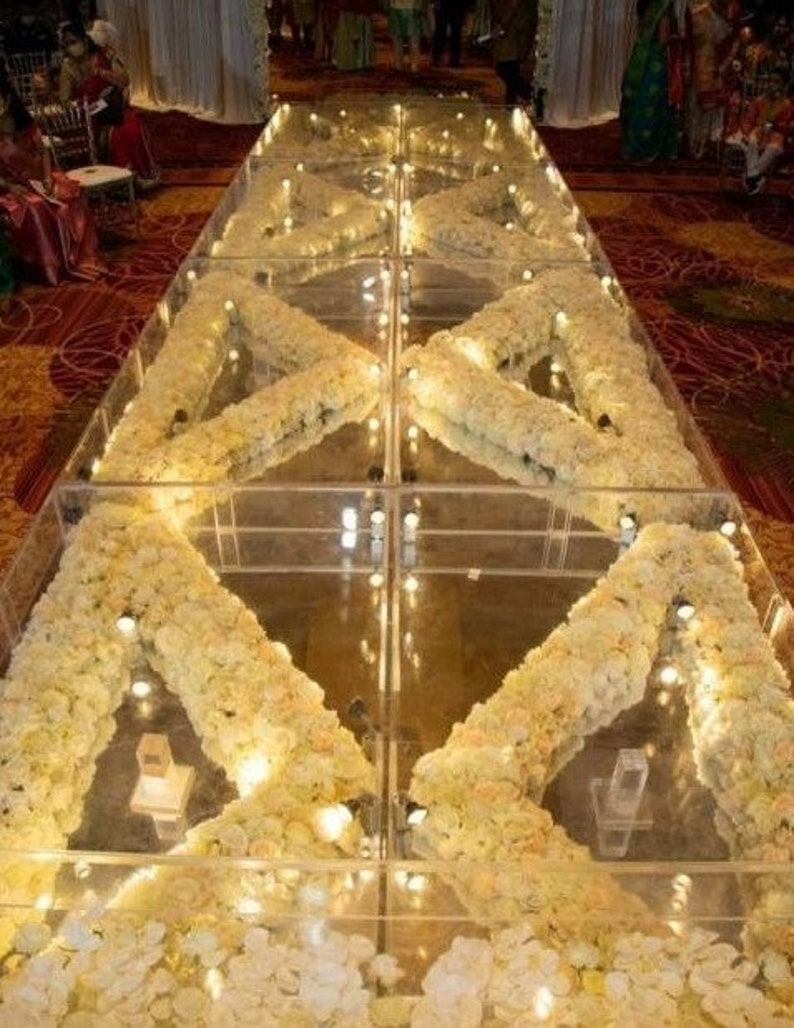 Acrylic Wedding Aisle Runner 48l X 32w X 4 Etsy