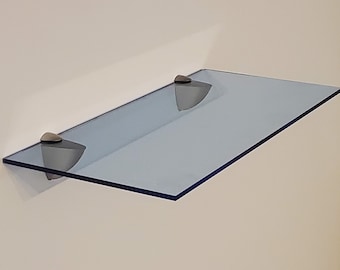 32"L Neon Acrylic wall shelf with metal brackets - 8"W 1/4"acrylic * 15 colors to choose from and clear * Choose your bracket style!