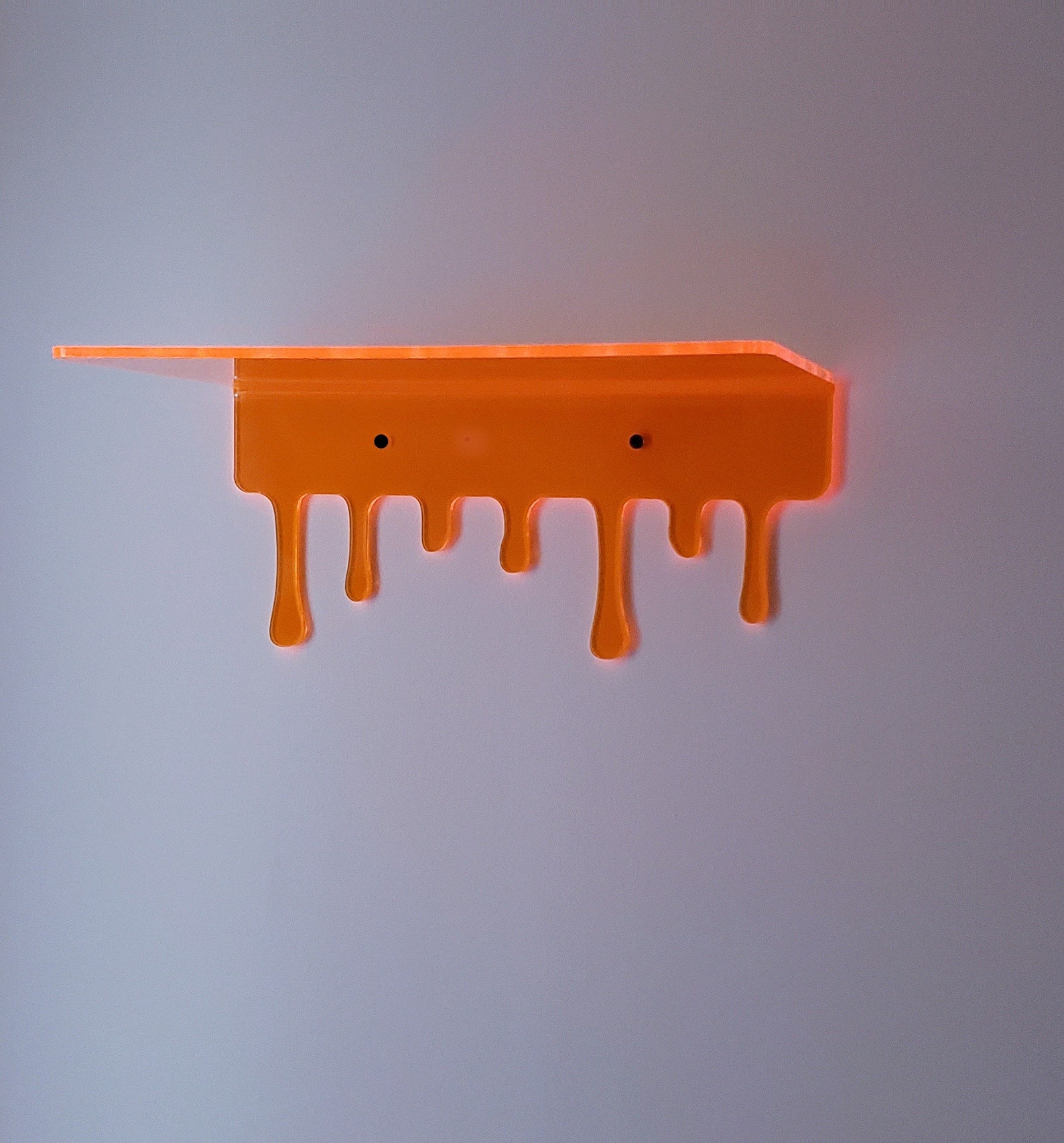 14 Groovy Neon Drip Shelf Decorative Wall Shelf Etsy