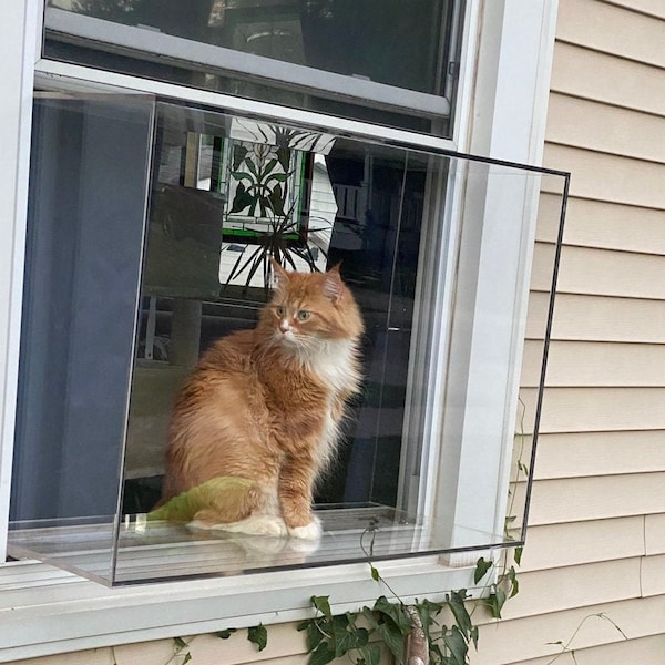 NEW PRODUCT! - Kitty Condo - window mt box gives kitty a 360 degree view of the world - 32 x 24 x 16 - Custom sizing availavble- Made in USA