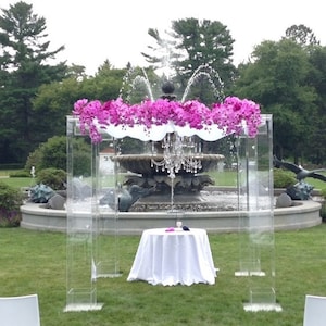 10' x 10' x 8' high in 1/4" Acrylic Wedding Strcuture, Chuppah,  Gazeebo, Mandap Hand Crafted in the U.S. This is the orginal !!!!