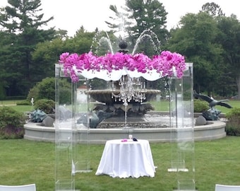 8' x 8' x 8 high in 1/4" Acrylic Wedding Strcuture, Chuppah,  Gazeebo, Mandap Hand Crafted in the U.S. This is the orginal !!!!