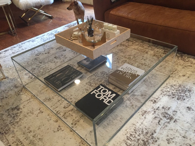 Acrylic Coffee Table box Style 40 X 40 Etsy