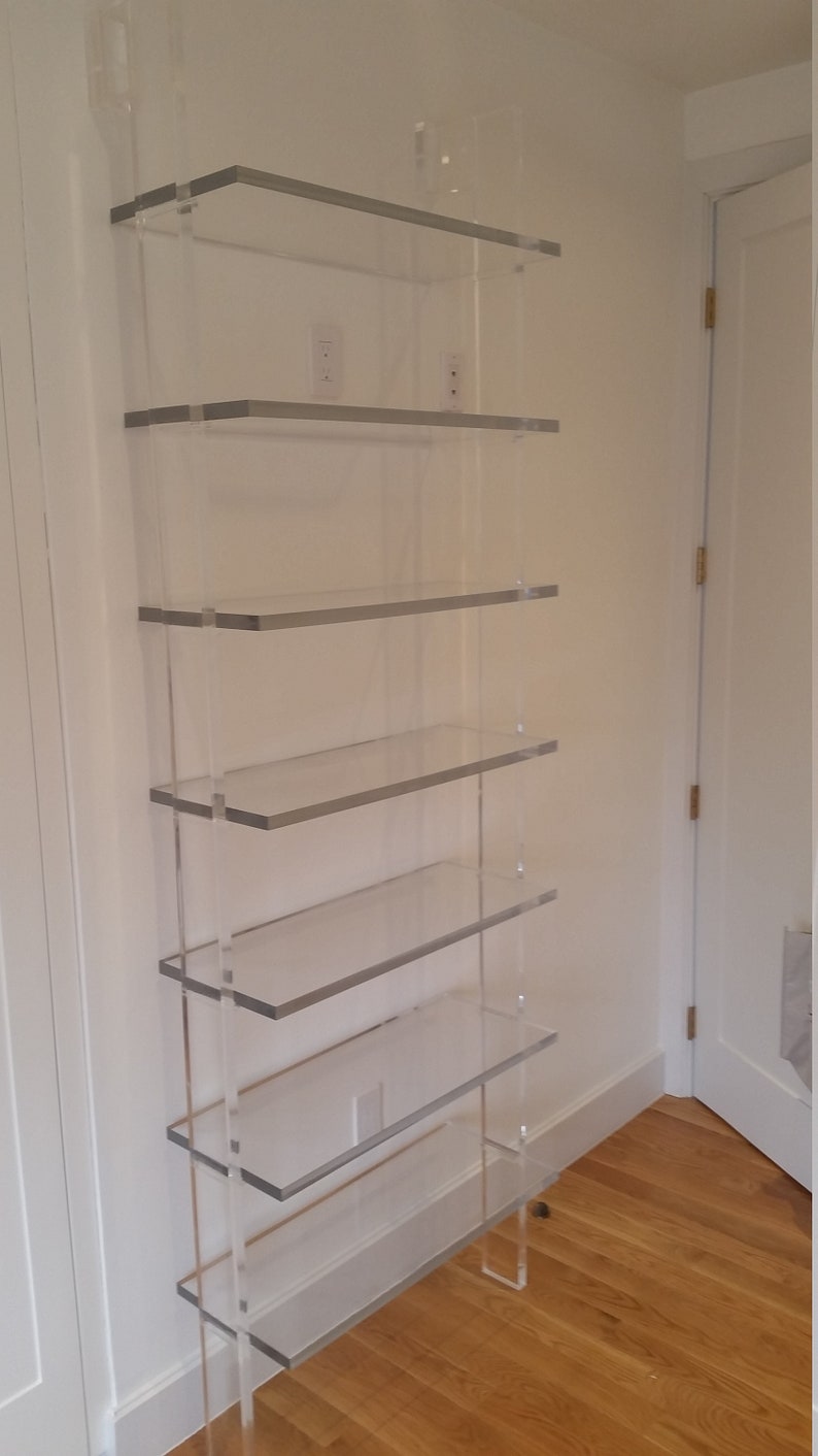 Acrylic Bookshelf 72t X 32w X 12d custom Etsy