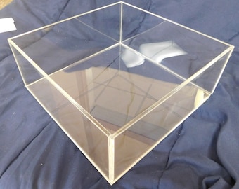 Acrylic Cake stand - Riser : 5 sided, open bottom stand available in many sizes