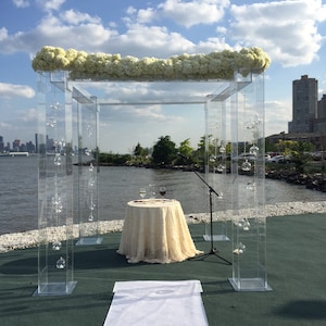 8' x 8' x 10' high 1/4 Acrylic Wedding Strcuture, Chuppah, Gazeebo, Mandap Hand Crafted in the U.S. This is the orginal image 4