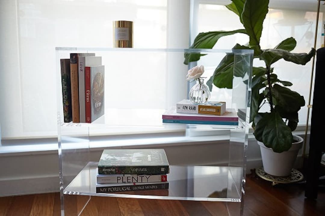 Acrylic Bookshelf Bookcase 22h X 32w X 12d in 1 2 Acrylic custom