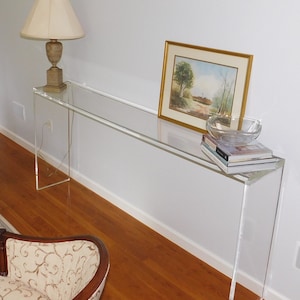 Lucite sofa deals table