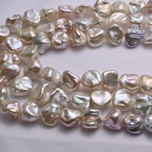 9-10mm baroque pearl strand,rainbow color pearl string，Light metallic color  pink pearl beads,irregular shape pearls.