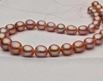 10～13 mm 大粒真珠、ドロップバロック真珠、天然真珠、ドリル加工真珠
