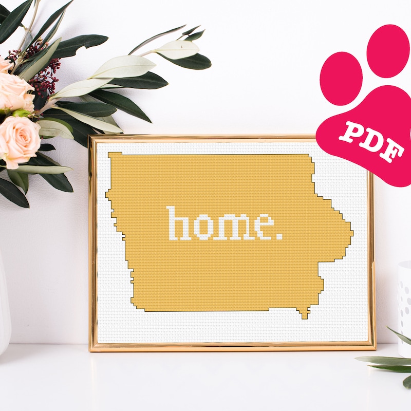 Iowa Cross Stitch - Etsy