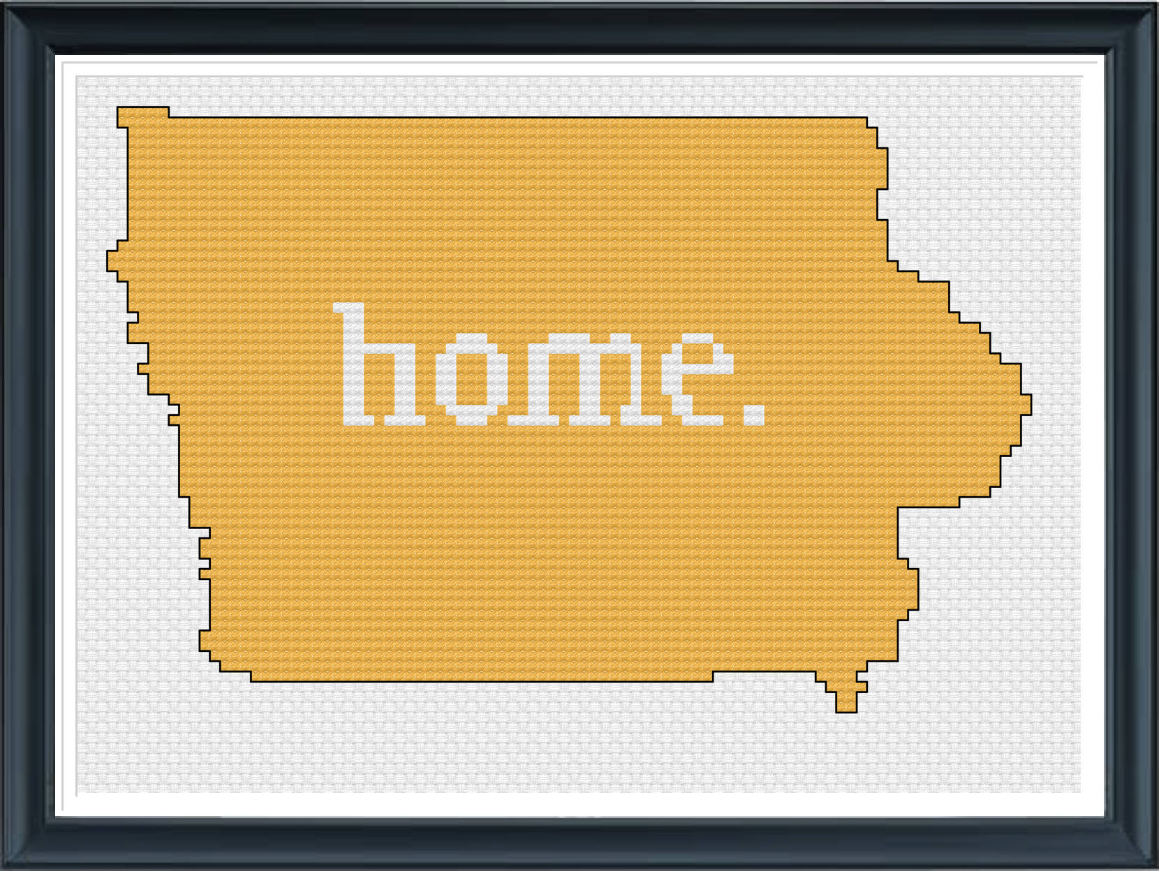 Iowa State Cross Stitch Pattern: Home Font, Instant Pdf Download - Etsy