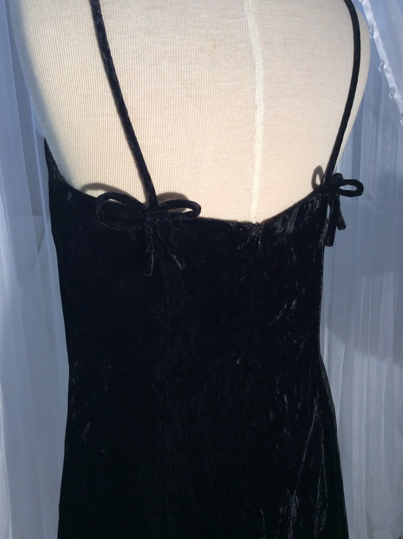 Vintage 80s Jessica McClintock and Scott McClintock black velvet gown and bolero image 3