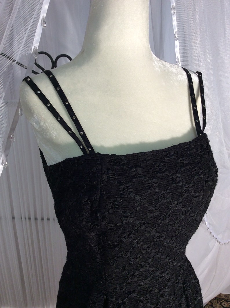 bachelorette party spaghetti strap dress short cocktail dress LBD party dress fitted short dress Black cocktail dress