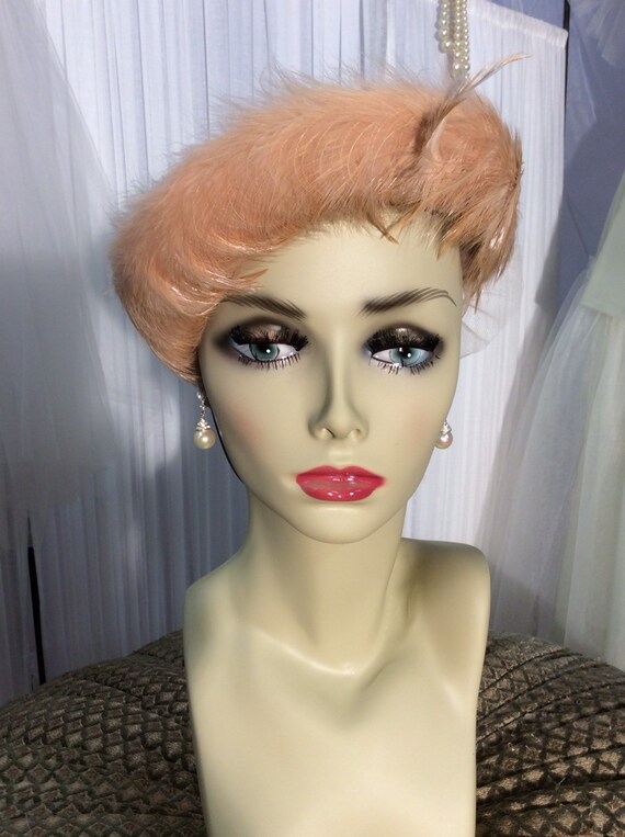 Original by Karo, New York, 1950's dusty rose -bei