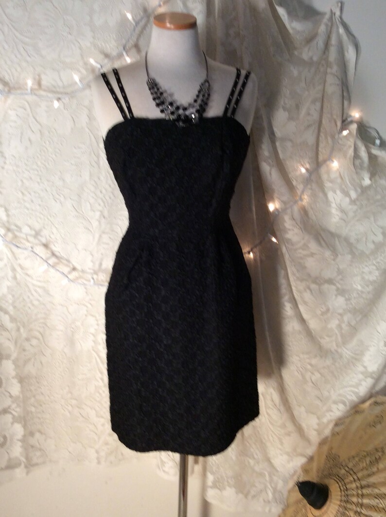 bachelorette party spaghetti strap dress short cocktail dress LBD party dress fitted short dress Black cocktail dress