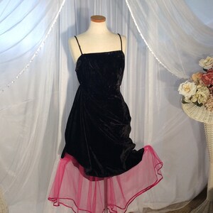 Vintage 80s Jessica McClintock and Scott McClintock black velvet gown and bolero image 2