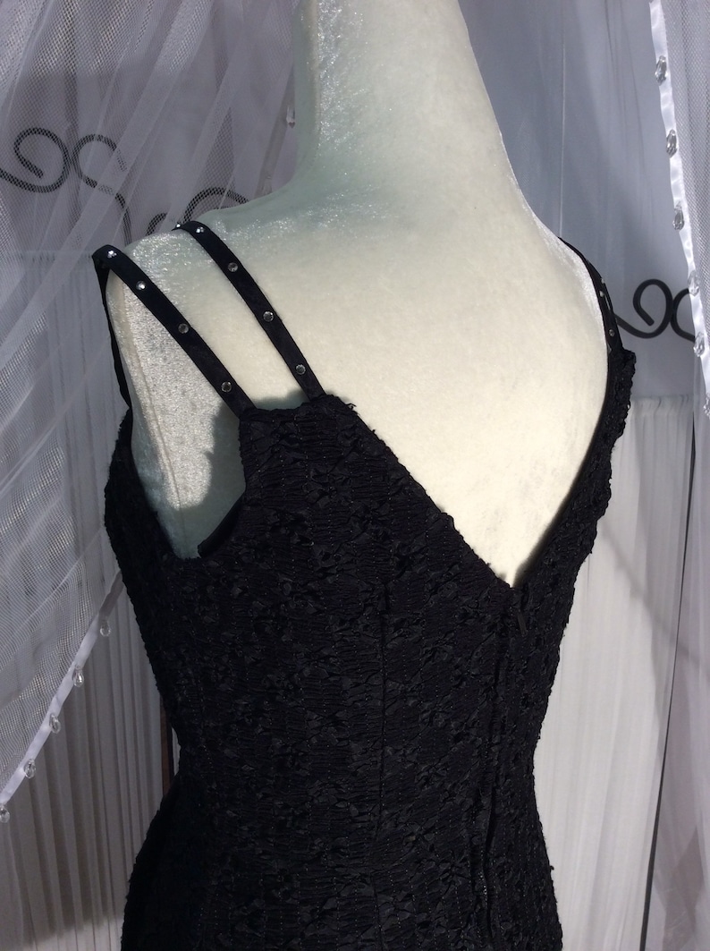 bachelorette party spaghetti strap dress short cocktail dress LBD party dress fitted short dress Black cocktail dress