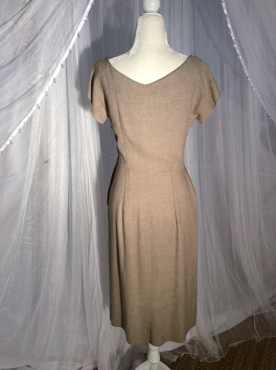 Vintage 1940’s Claudia Young oatmeal, soft, linen… - image 7