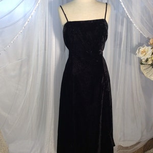 Vintage 80s Jessica McClintock and Scott McClintock black velvet gown and bolero image 4