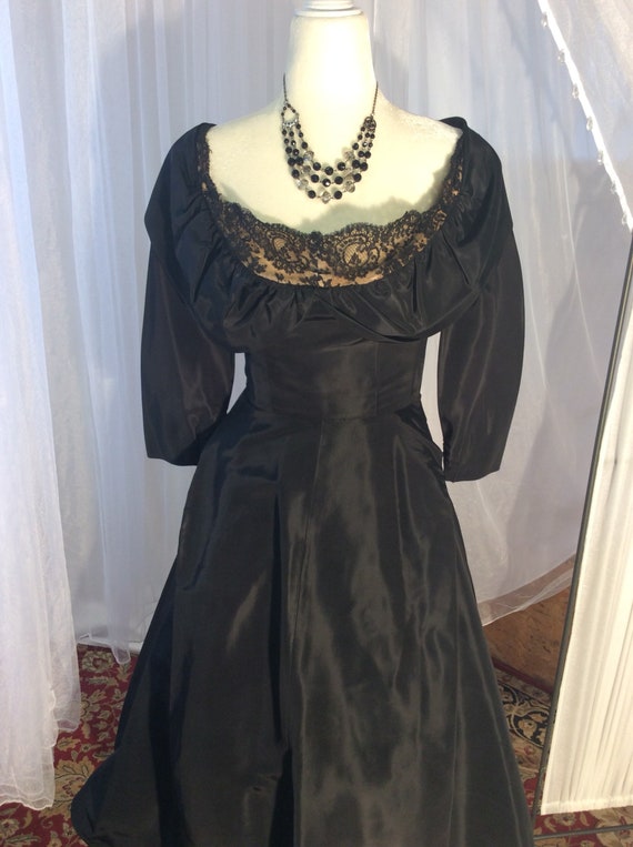 1950's black taffeta, “Jays Boston and Wellesley … - image 6