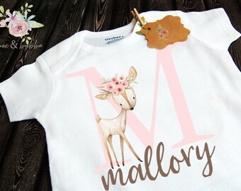 deer print baby clothes