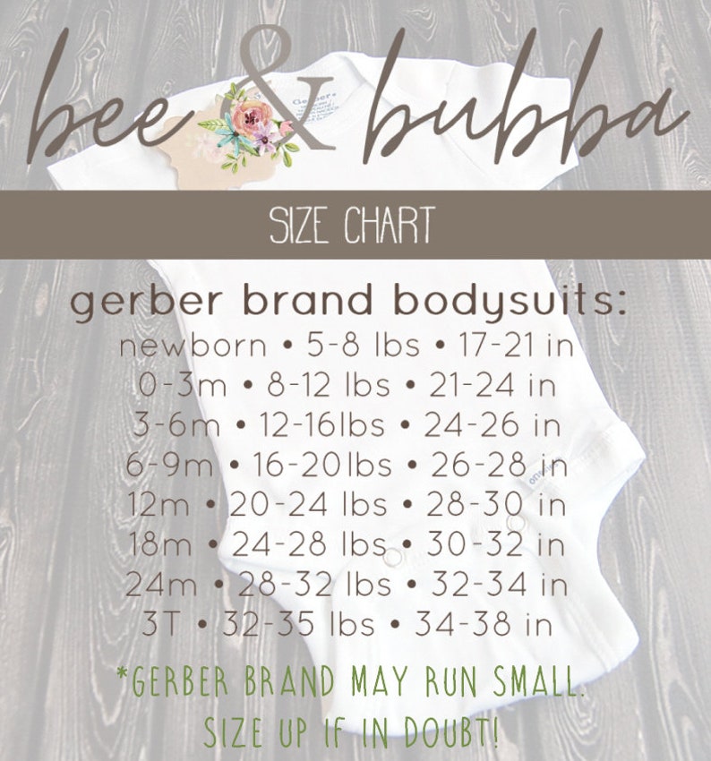 gerber sizes run small