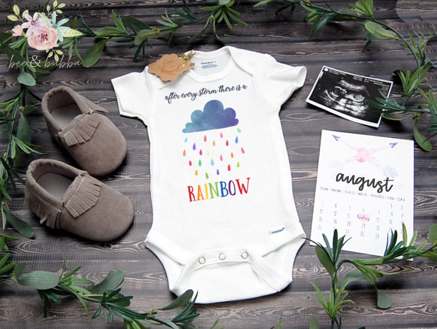 Download ORIGINAL After Every Storm There Is A Rainbow Baby Onesie ® | Etsy