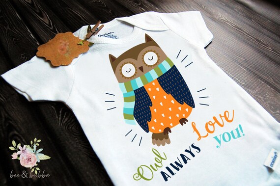 Owl Baby Onesie For Pregnancy Announcement Or Reveal Etsy