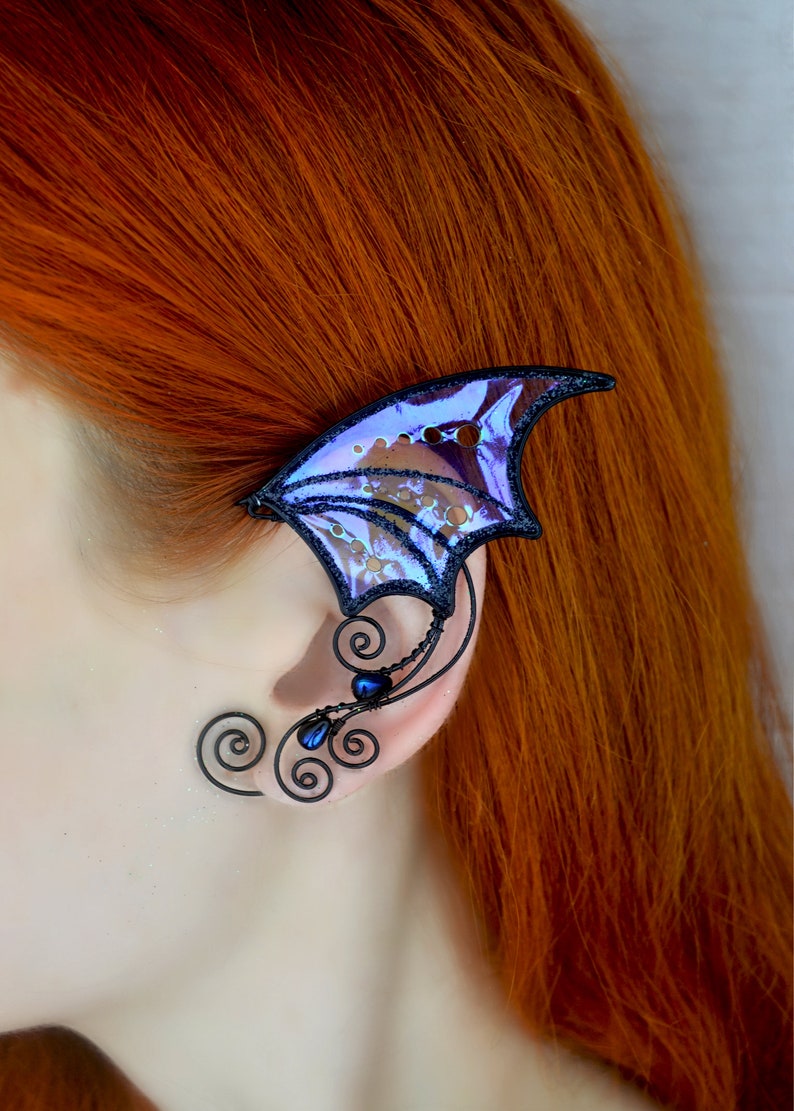 Gothic bat ear cuffs Bat wings jewelry Bat earrings Etsy