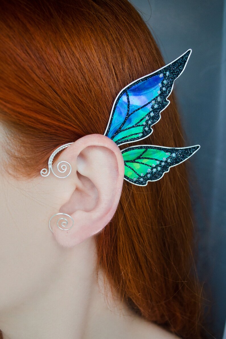 Fairy wing ear cuff no piercing Butterfly earring Etsy