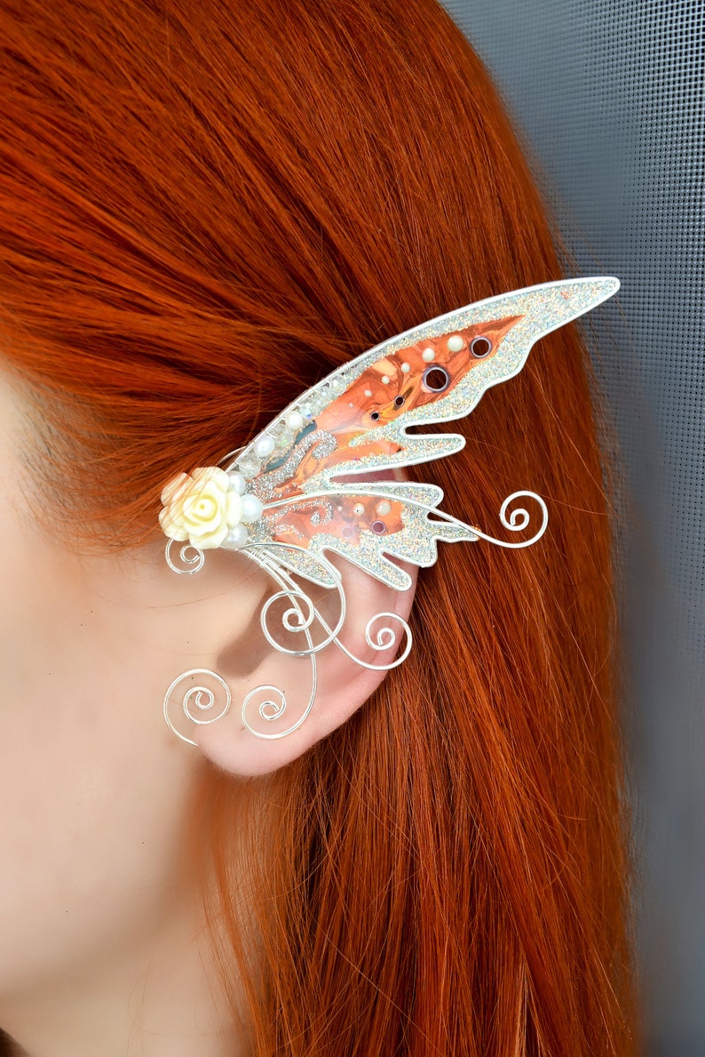 Fairy wing ear cuff Elf ear cuff Etsy
