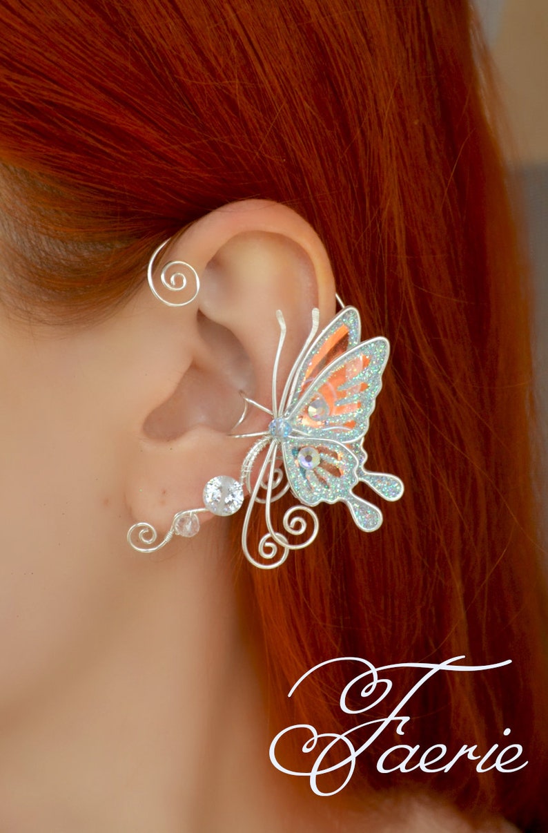 Little butterfly ear cuff Etsy