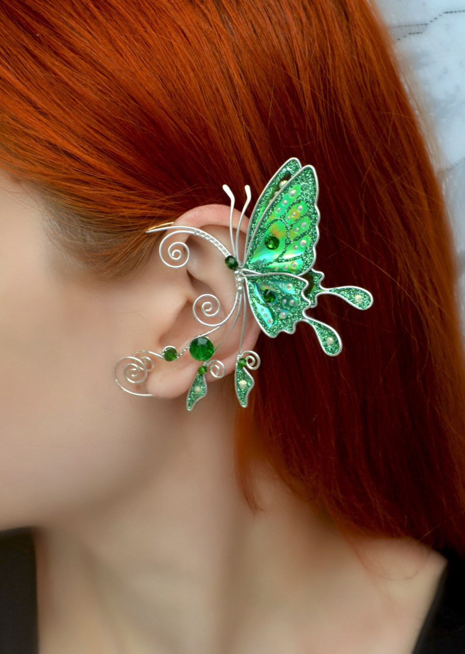 Butterfly ear cuff no piercing Fairy earwrap Etsy