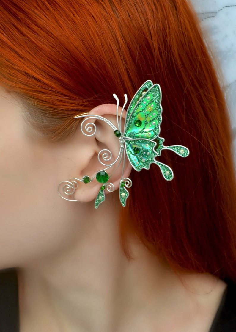 Butterfly ear cuff no piercing Fairy earwrap Etsy