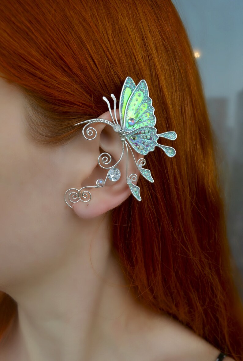 Butterfly ear cuff no piercing Fairy earwrap Etsy