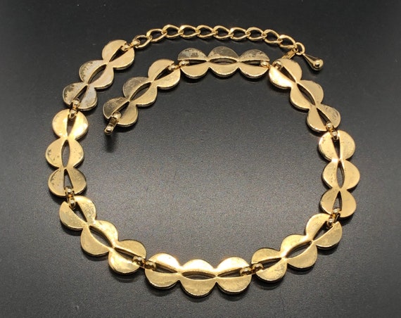 Vintage Monet Brushed Gold Tone Necklace - image 9