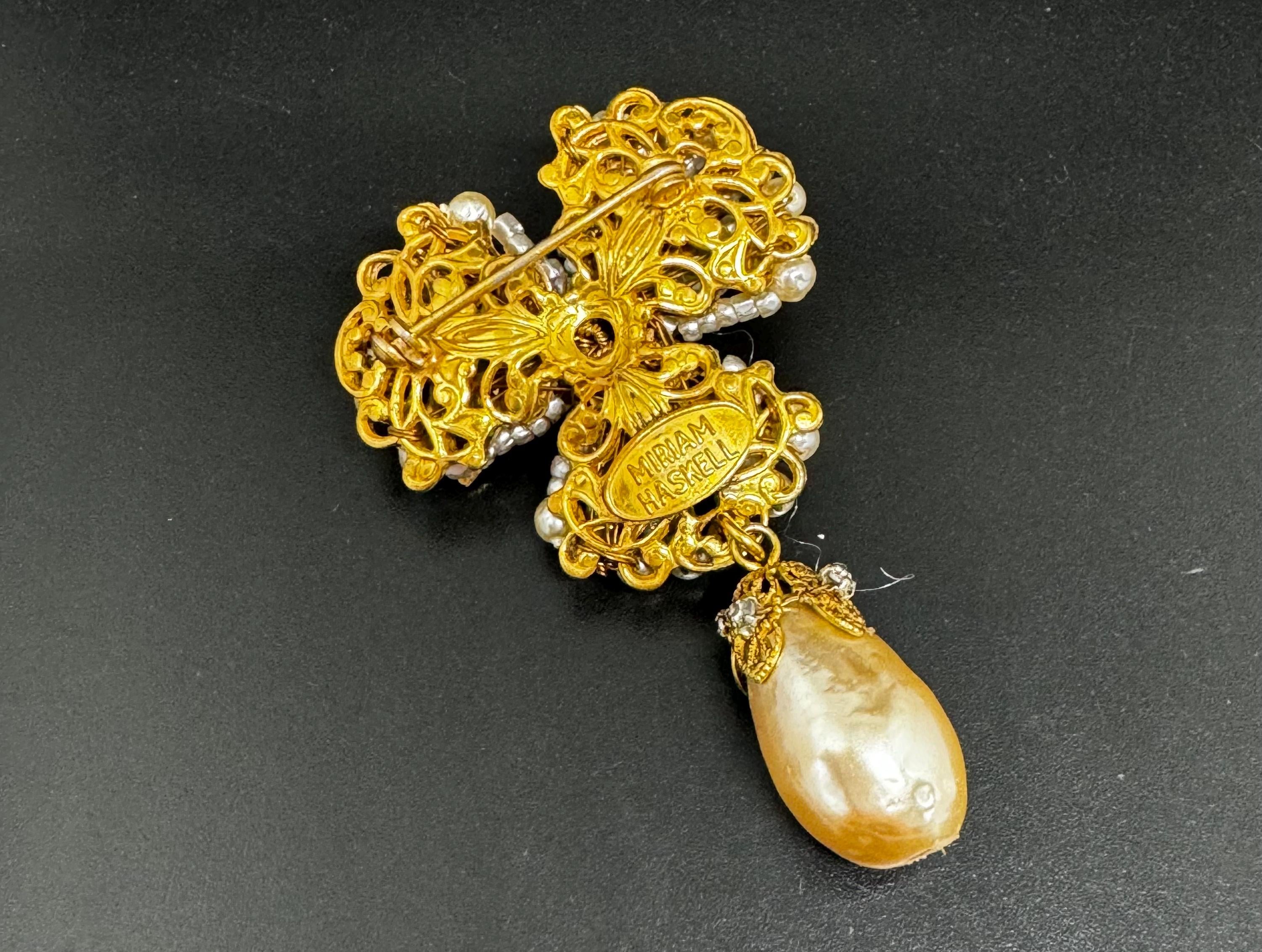 Baroque Pearl Necklace Miriam Haskell Jewelry Appraisal 1960s 