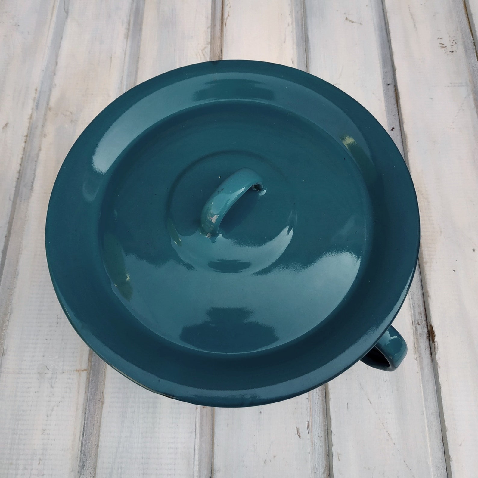 New vintage chamber pot Teal enamel child pee pot Soviet potty Etsy