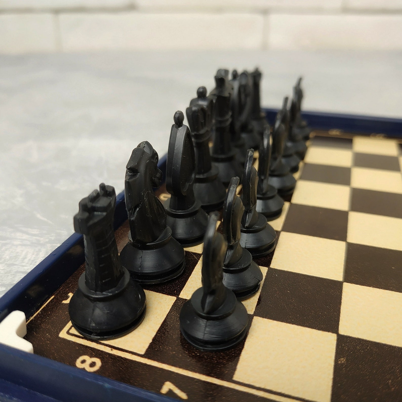 Rare vintage pocket chess set Soviet road chess in plastic box Etsy