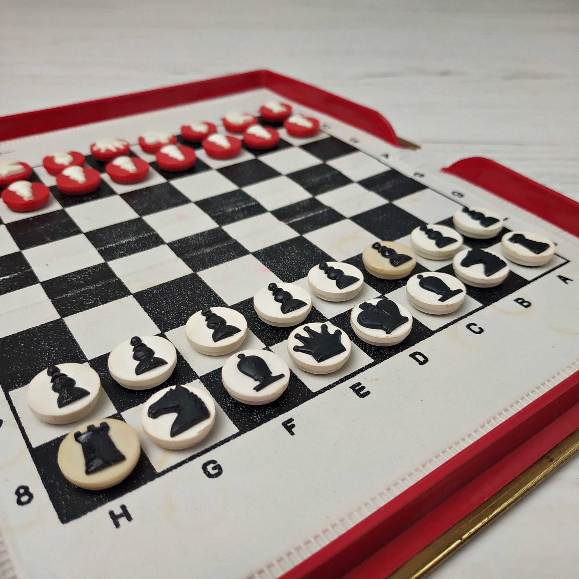 Vintage pocket chess set Soviet road chess Simza Travel chess Etsy