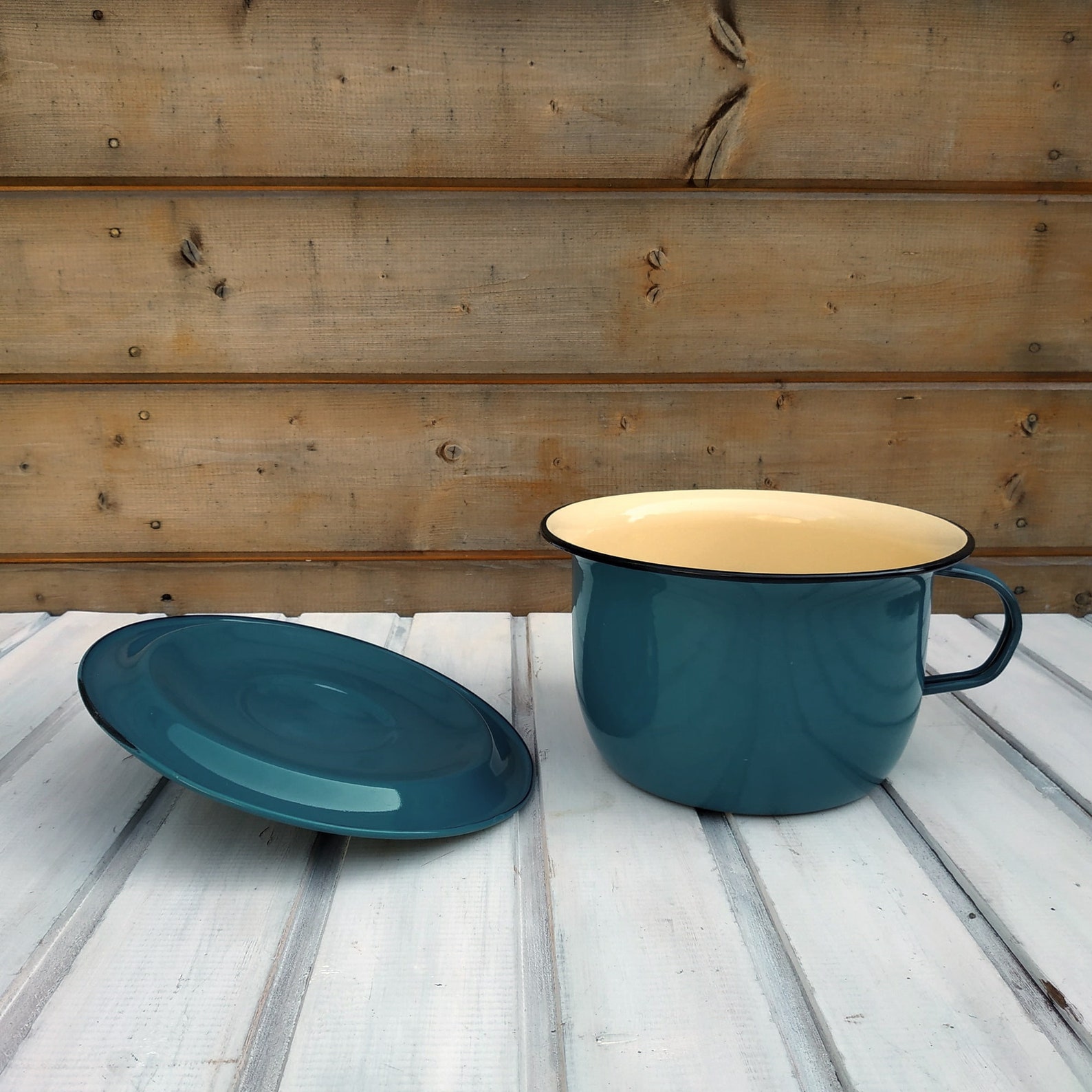 New vintage chamber pot Teal enamel child pee pot Soviet potty Etsy