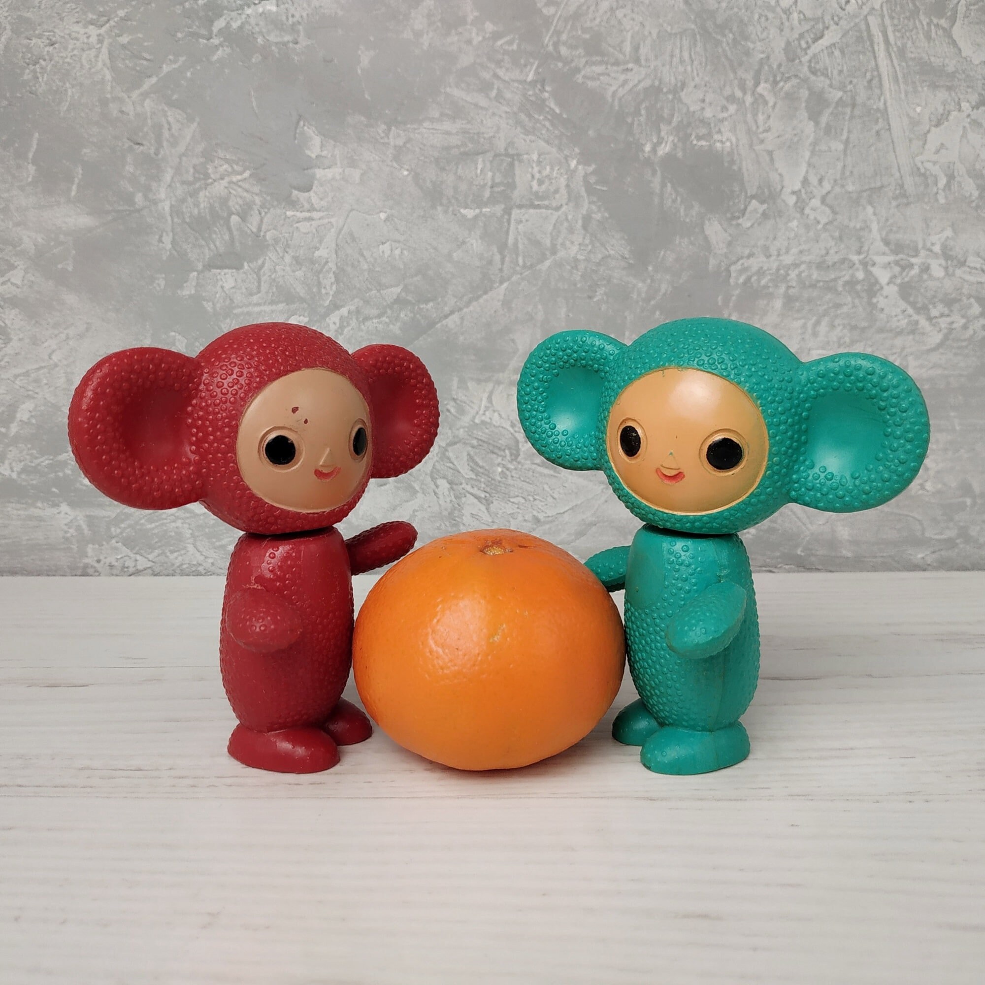 Rare Small Vintage Doll Cheburashka Soviet Plastic Cartoon Toy Etsy